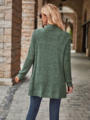 Cardigan Feminino Alongado com Bolsos Frontais