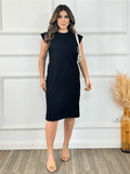 Vestido Midi Feminino em Algodão Confortável