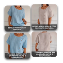 Blusa Amora™ em Algodão Leve com Botões Laterais / Toque Natural, Caimento Solto e Estilo Sem Esforço!