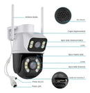 Kit 2 Câmera Wifi Externa A28 App Icsee Dupla Visão 3mp Prova Dágua Cor Branco