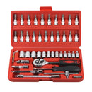 Kit Ferramentas Completo de 46 Peças de Aço com Maleta