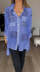 Camisa Poema de Seda™ com Detalhes Elegantes / Caimento Perfeito e Detalhes Únicos para um Estilo Sofisticado!