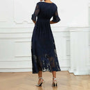 Vestido Celira™ com Design Floral Sofisticado