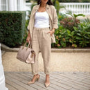 Conjunto Madeleine™ em Linho de Algodão Premium / Um Toque de Charme, Conforto e Sofisticação Para Você!