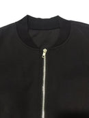 Jaqueta Bomber Feminina Cropped com Zíper e Gola Alta