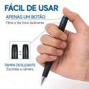 Caneta Espiã Mini Filmadora Full HD, Filma, Grava e Tira Foto