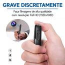 Caneta Espiã Mini Filmadora Full HD, Filma, Grava e Tira Foto