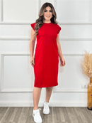 Vestido Midi Feminino em Algodão Confortável